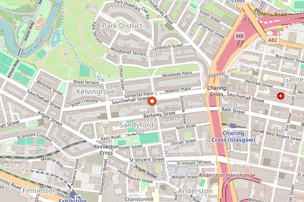 Map showing Mister Singh's India in Glasgow