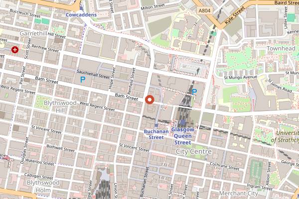 Map showing O Sole Mio in Glasgow