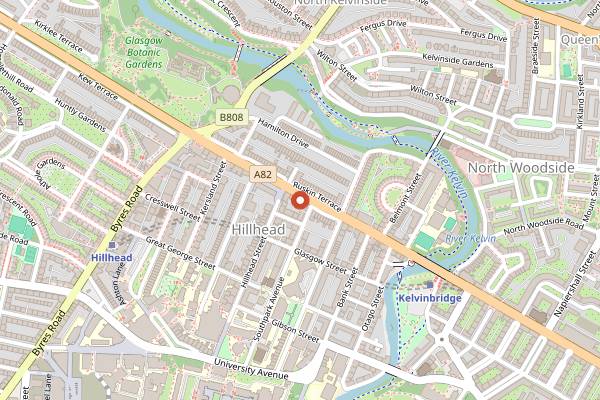 Map showing Papercup Coffee Company in Glasgow
