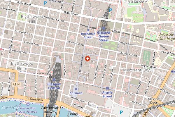 Map showing Glasgow Cocktail Week in Glasgow