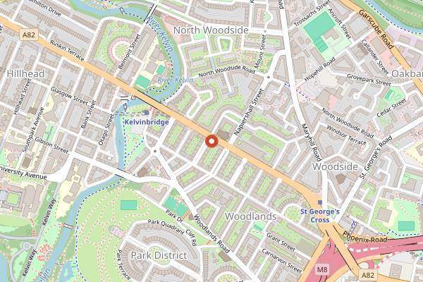 Map showing Brett in Glasgow