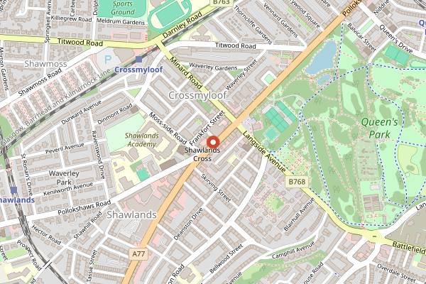 Map showing Julie's Kopitiam in Glasgow