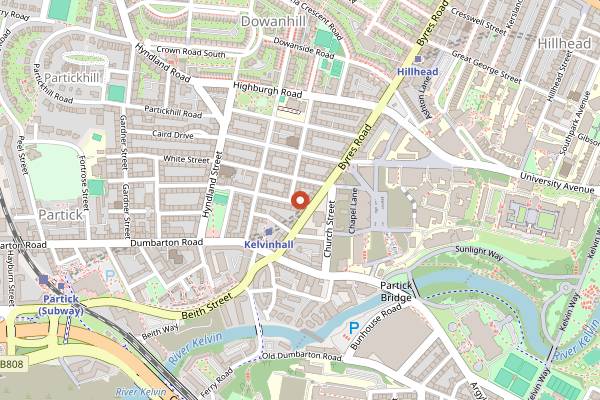 Map showing Kimchi Cult in Glasgow