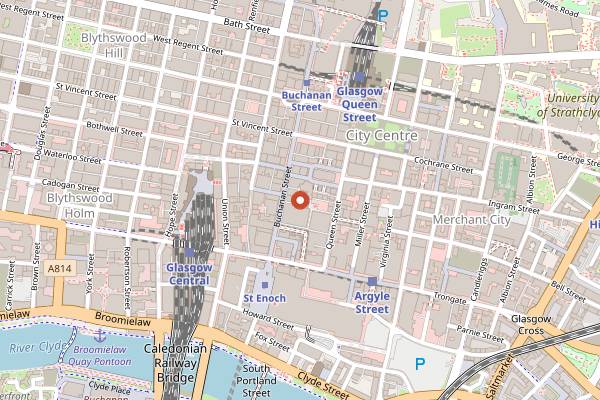 Map showing Wunderbar in Glasgow