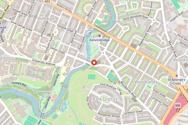 Map showing Eusebi Deli in Glasgow