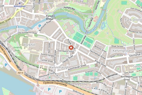 Map showing Gloriosa in Glasgow