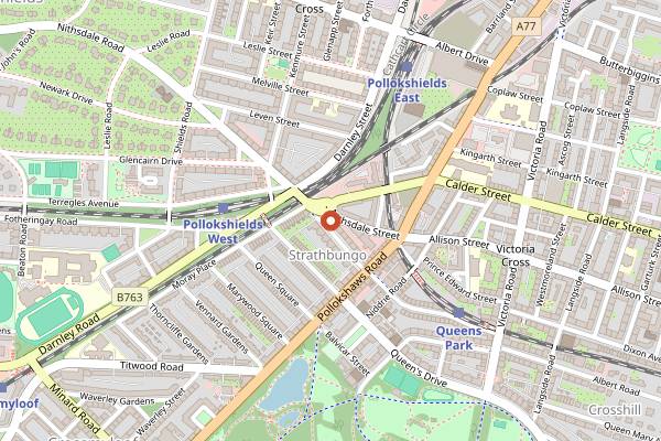 Map showing New Anand in Glasgow