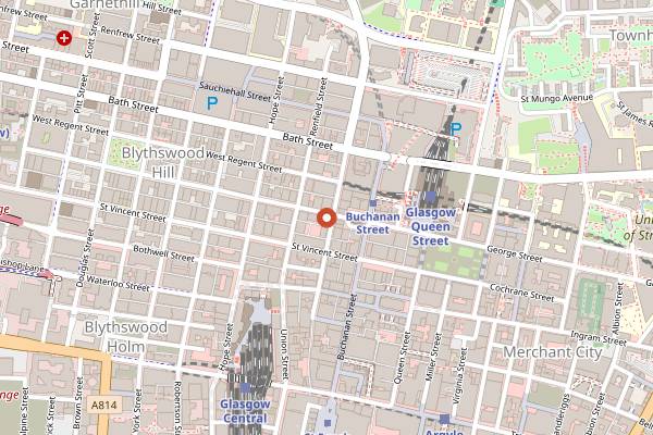Map showing Nippon Kitchen in Glasgow