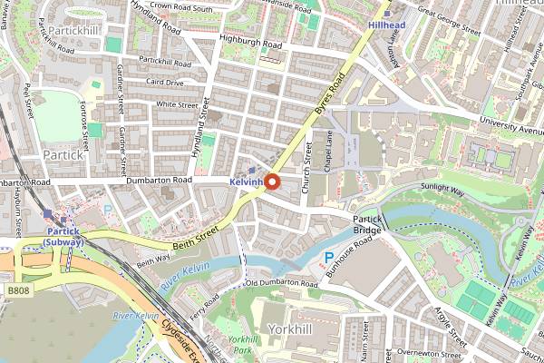 Map showing Number 16 in Glasgow