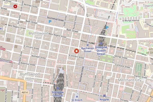 Map showing Babs in Glasgow