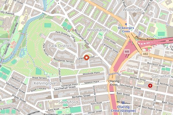 Map showing Cuvée in Glasgow