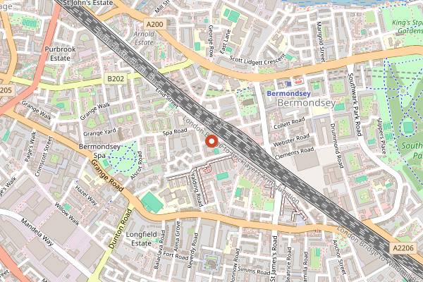 Map showing Little Bread Pedlar in London