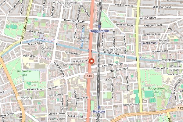 Map showing A Bar with Shapes for a Name in London