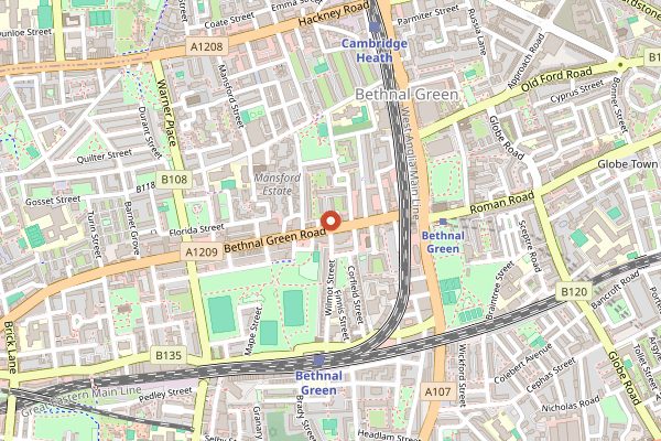 Map showing Coupette in London