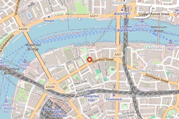 Map showing Lyaness in London