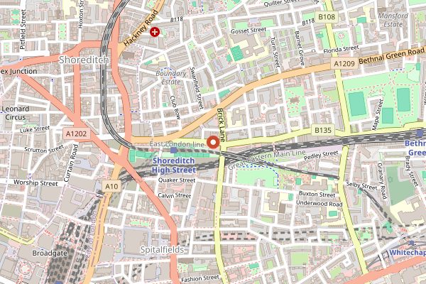 Map showing Scout in London