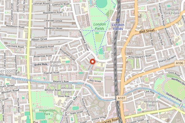Map showing Climpson and Sons in London