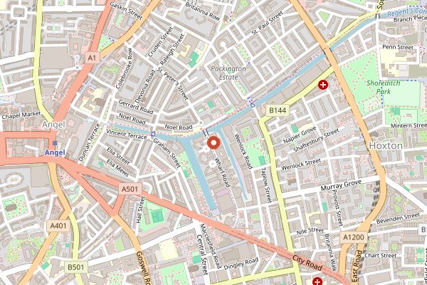 Map showing Square Mile Coffee Roasters in London