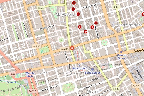 Map showing Workshop Coffee in London