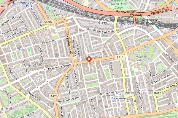 Map showing Farmacy in London