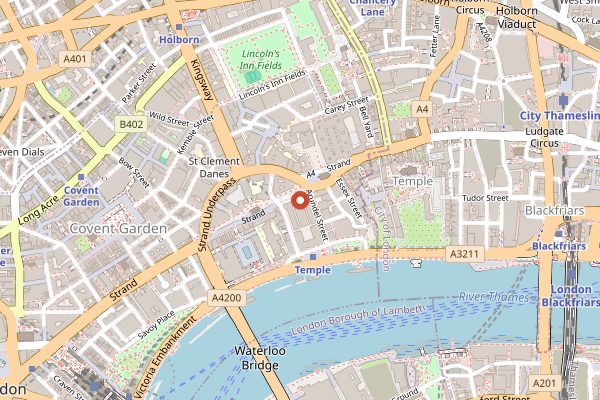 Map showing Ikoyi in London