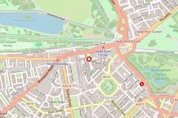 Map showing Marcus in London