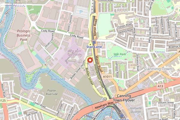 Map showing FOLD in London