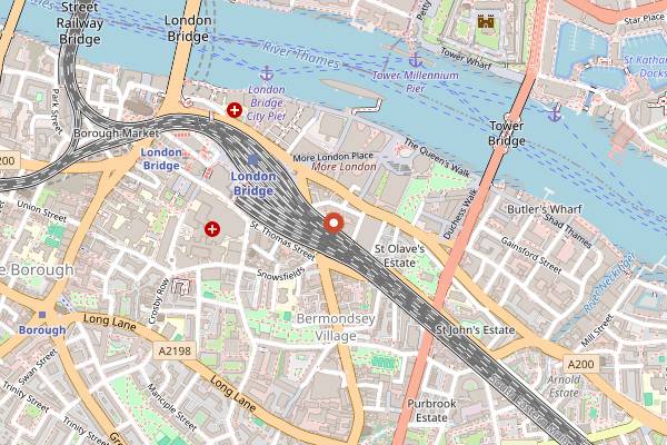 Map showing Nine Lives in London