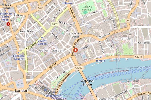 Map showing Radio Rooftop in London