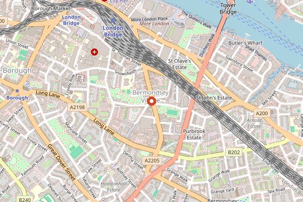 Map showing Jose in London