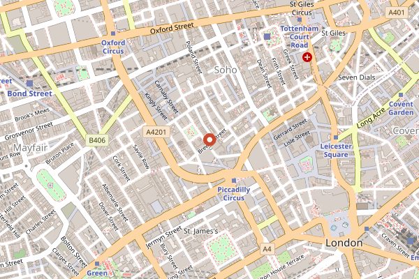 Map showing Kiln in London