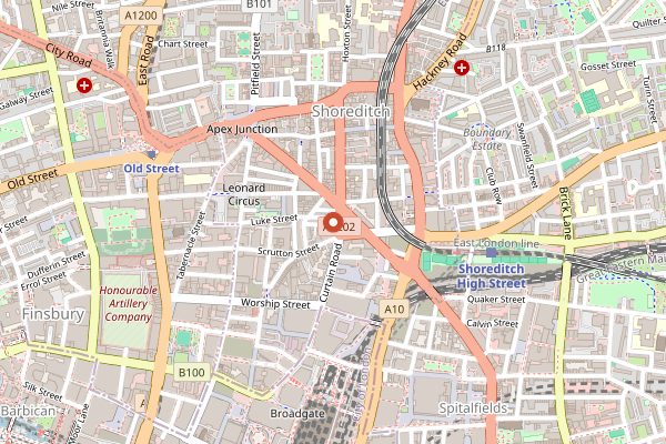 Map showing Manteca in London
