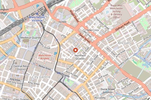 Map showing Common in Manchester