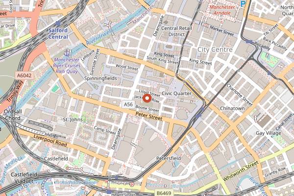 Map showing Speak in Code in Manchester