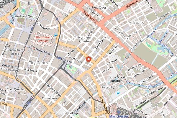Map showing Twenty Twenty Two in Manchester