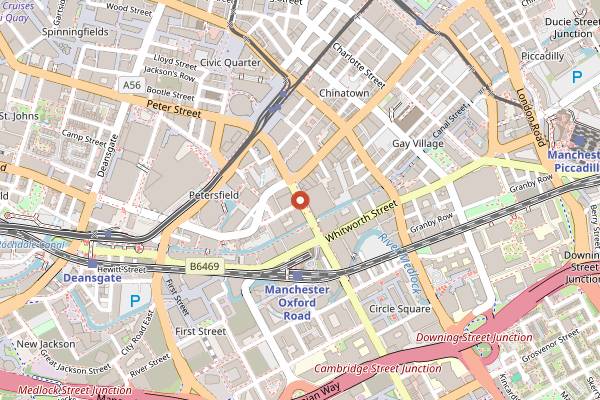 Map showing Bundobust Brewing in Manchester