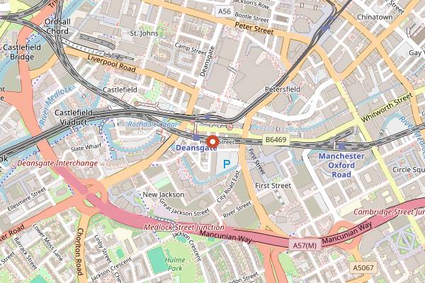 Map showing Seven Bro7hers Brewery in Manchester