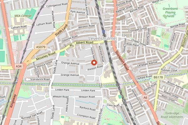 Map showing Long Boi's Bakehouse in Manchester