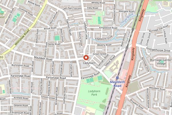 Map showing Sanskruti Restaurant in Manchester