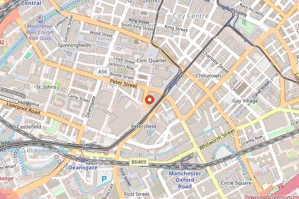 Map showing Adam Reid at The French in Manchester