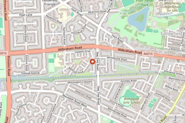 Map showing Almanac in Manchester