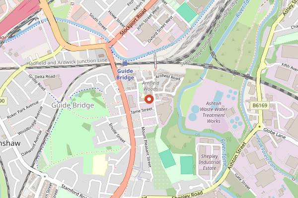 Map showing Stow in Manchester