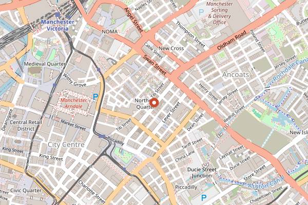 Map showing Behind Closed Doors in Manchester