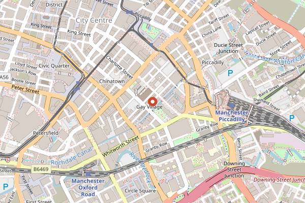 Map showing Company Bar in Manchester