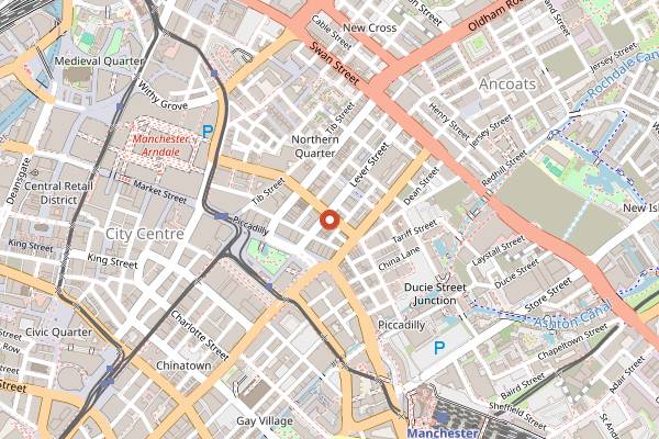 Map showing Twenty Twenty Two in Manchester