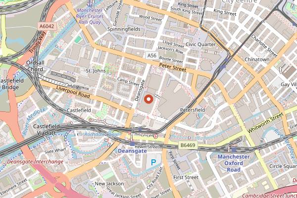 Map showing Another Hand in Manchester