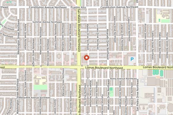 Map showing Quarter Celtic Brewpub in Albuquerque