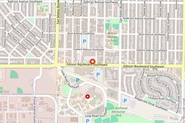 Map showing Copper Canyon Cafe in Albuquerque