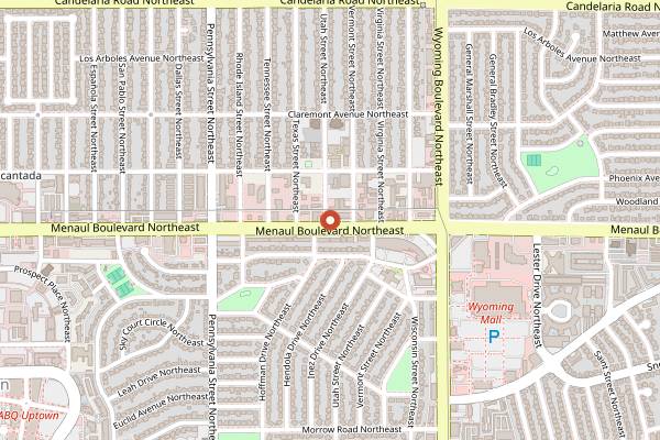 Map showing Flying Star Cafe Juan Tabo in Albuquerque