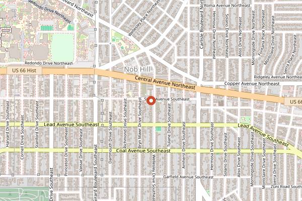 Map showing Limonata Coffee and Italian Soda in Albuquerque